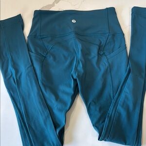 NWOT Lululemon Teal Leggings All the Right Places 4